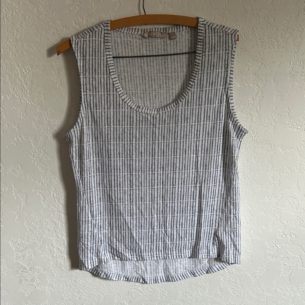 Athleta Striped Sleeveless Top
